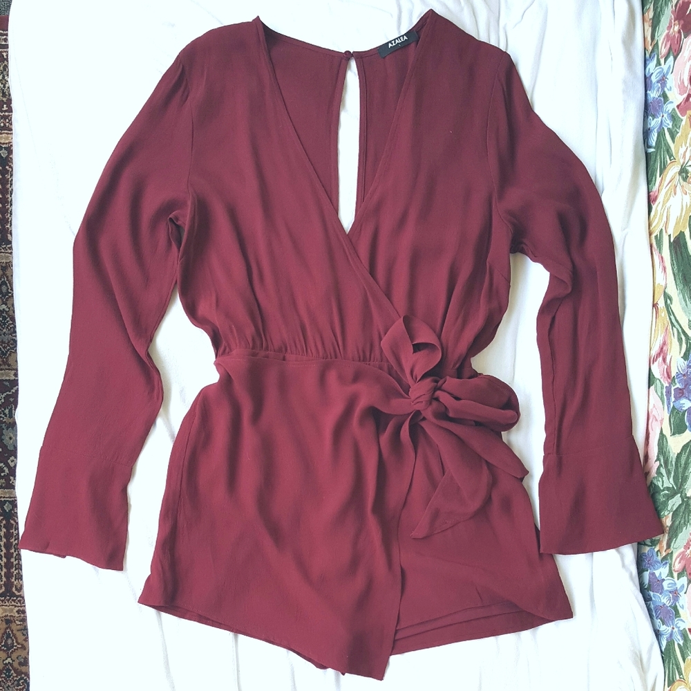 Azalea wrap front romper